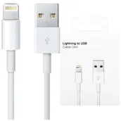 Kable USB - Kabel 2m Lightning do USB-A USB do Apple iPhone, iPad, iPod BOX Biały - miniaturka - grafika 1