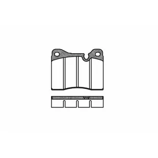 Klocki hamulcowe - komplet REMSA 0011.20 - Klocki hamulcowe - miniaturka - grafika 1
