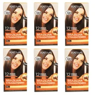 Zestawy kosmetyków damskich - Kativa, Alisado Brasileno Brazilian Straightening, Zestaw Do Keratynowego Prostowania Włosów, 6 Szt. - miniaturka - grafika 1