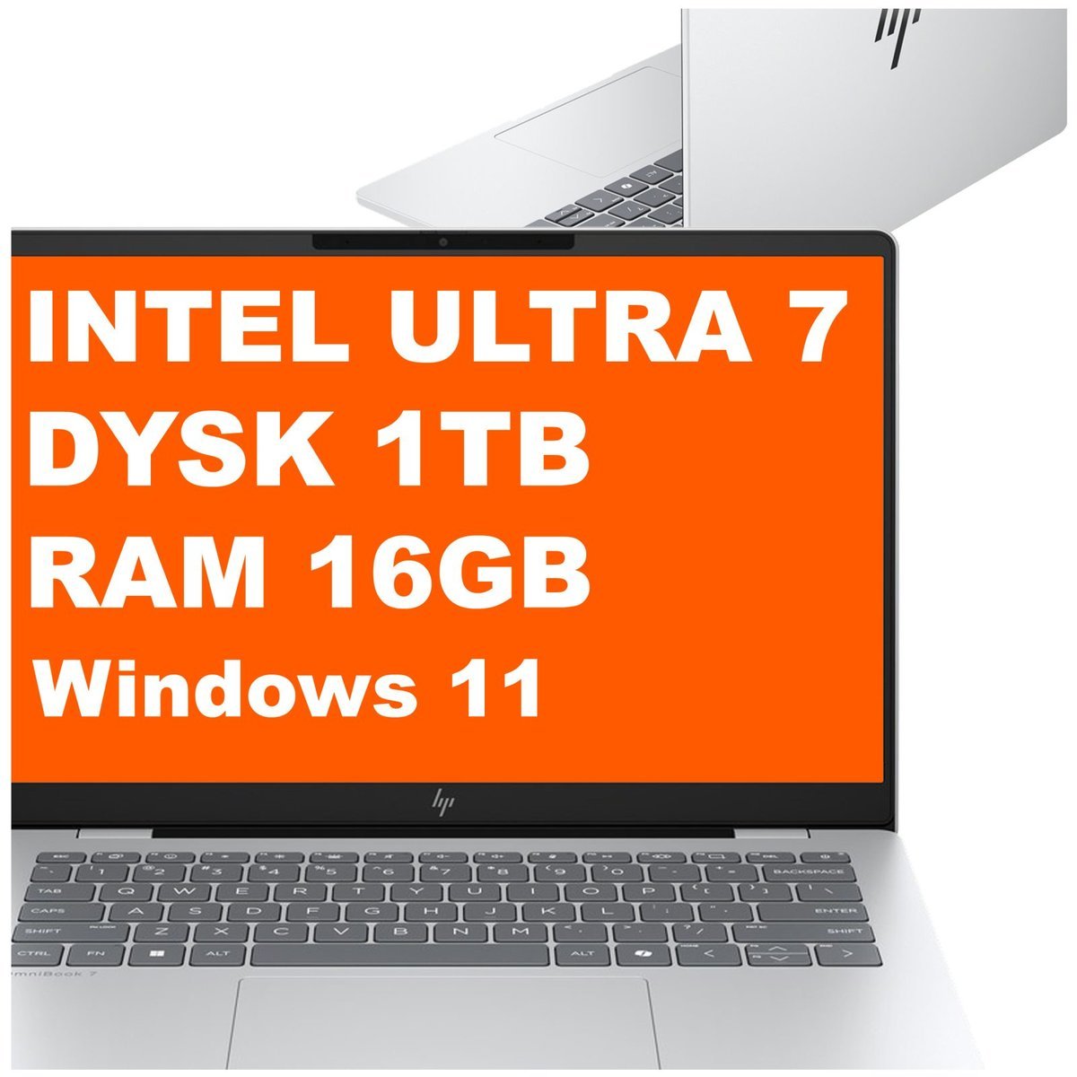 HP OmniBook 7 AI 14-fr0004na / C7DX8EA / Ultra 7 / 16GB / 1TB / Intel Graphics / 2k / Win 11 / Srebrny