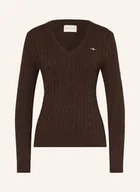 Swetry damskie - Gant Sweter braun - GANT - miniaturka - grafika 1