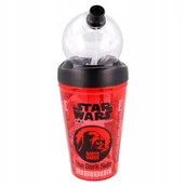 Kubki dla dzieci - Star Wars Bidon Z Ozdobną Rurką Szklanka 420 ml - miniaturka - grafika 1