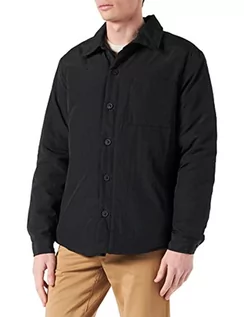 Kurtki męskie - Urban Classics Męska kurtka z wyściełaną nylonową koszulką, czarny, S - grafika 1