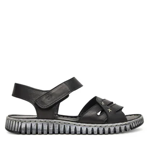 Sandały Manitu 910145 Czarny - Buty dla dziewczynek - miniaturka - grafika 1