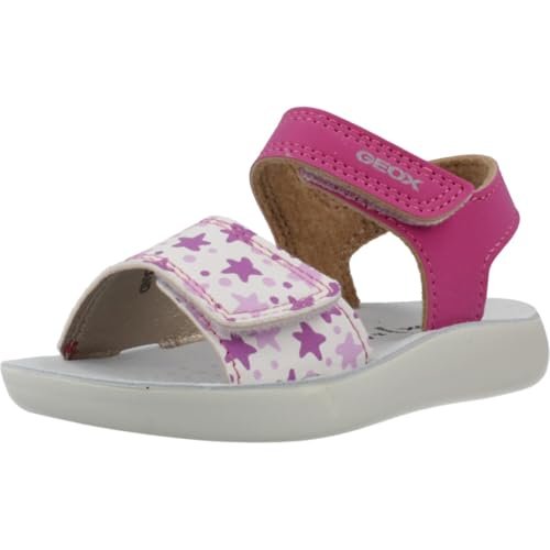 Geox Baby Girl B LIGHTFLOPPY sandały, fuksja/białe, 22 EU