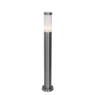 Lampy ogrodowe - QAZQA Latarnia zewnętrzna stalowa opalowa 80 cm IP44 - Rox - miniaturka - grafika 1