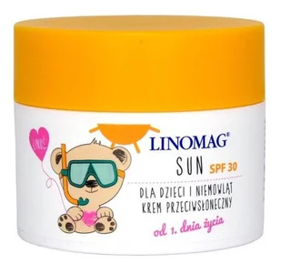 Ziołolek Linomag SUN krem dla dzieci SPF30+ 50ml - Balsamy i kremy do opalania - miniaturka - grafika 1