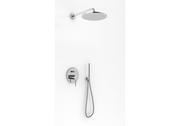 Zestawy prysznicowe - Kohlman Roxin Zestaw prysznicowy podtynkowy z deszczownicą okrągłą 25 cm chrom QW210RR25 - miniaturka - grafika 1