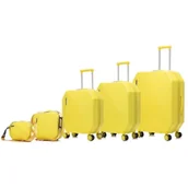 Walizki - Zestaw walizek SEMI LINE T5825-0 Żółty - miniaturka - grafika 1