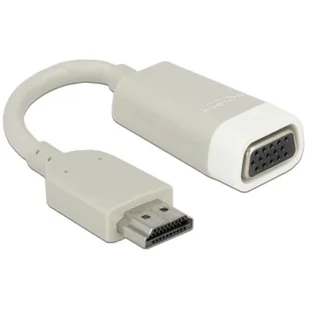 Delock ADAPTER HDMI-AM->VGA F NA KABLU 0.15 m (65469) - Kable komputerowe i do monitorów - miniaturka - grafika 1
