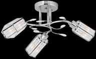 Lampy sufitowe - ELEM Ozdobna lampa sufitowa chromowana z kryształkami 8271/3 8C z serii GRACJA - miniaturka - grafika 1