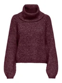 Swetry damskie - ONLY Golf w kolorze fioletowym - miniaturka - grafika 1