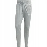 Dresy męskie - Spodnie męskie adidas Essentials Single Jersey Tapered Open Hem 3-Stripes s - miniaturka - grafika 1