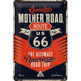 Nostalgic-Art Merchandising Gmb, Szyld 20x30 cm Route 66 Ultima - Tablice i flipcharty - miniaturka - grafika 1