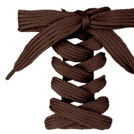 Akcesoria obuwnicze - Sznurowadła do obuwia płaskie sznurówki do butów 11mm długość 90cm brązowe - miniaturka - grafika 1