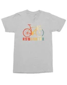 Koszulki i topy damskie - Koszulka dla rowerzysty ROWEROLOG Kolarza Rowerowa Pasja Szara XL - miniaturka - grafika 1