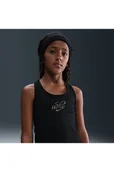 Koszulki dla dziewczynek - Koszulka bez rękawów dla dużych dzieci (dziewcząt) Nike Dri-FIT One - Czerń - miniaturka - grafika 1