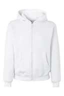 Bluzy dla dziewczynek - Mukua Byron Kids Bluza dziecięca z zamkiem błyskawicznym i kapturem, kolor biały, rozmiar 7/8 - miniaturka - grafika 1
