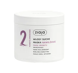 Ziaja Nawilżenie Owoc Granatu maska do włosów suchych 400ml - Maski do włosów - miniaturka - grafika 1