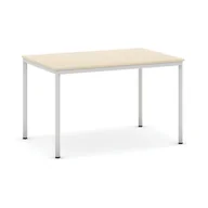 Stoły - B2B Partner Stół do jadalni i stołówki, jasnoszara konstrukcja, 1200x800 mm, brzoza 555250 - miniaturka - grafika 1