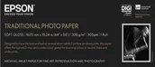 Papier do drukarek - Epson Papier fotograficzny Traditional Photo Paper, 64"x 15m 300g/m2 C13S045107 - miniaturka - grafika 1