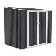 Altany ogrodowe - Szopa ogrodowa KENT 222x149cm Cold Grey, stalowa, z drzwiami na zawiasy, wentylowana, schowek na narzędzia, rowery i akcesoria ogrodowe Hardmaister - miniaturka - grafika 1