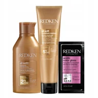 Szampony do włosów - Redken All Soft Nawilżający Szampon 300ml, Krem do Włosów Suchych Zestaw - miniaturka - grafika 1