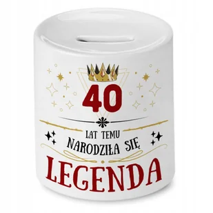 Skarbonka na Urodziny 40 40te 40-te na Prezent z Nadrukiem ze Zdjęciem + Opakowanie na prezent (wzór 02) - Skarbonki Skarbonka na Urodziny 40 40te 40-te na Prezent z Nadrukiem ze Zdjęciem + Opakowanie na prezent (wzór 02) - Skarbonki - miniaturka - grafika 1