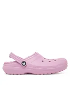 Buty dla chłopców - Crocs Klapki Classic Lined Clog 207010 Niebieski - miniaturka - grafika 1