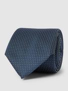 Krawaty i muchy męskie - Krawat jedwabny z graficznym wzorem na całej powierzchni - miniaturka - grafika 1