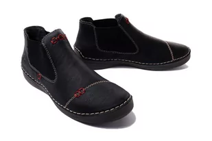 RIEKER 52590-01 black, botki damskie - Rieker - Botki damskie - miniaturka - grafika 1
