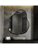 Lustra - Lustro o organicznym kształcie w ramie - STONE W RAMIE, STONE : 90x116 - miniaturka - grafika 1