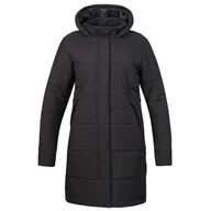 Kurtki i kamizelki sportowe damskie - Płaszcz damski Hannah Nona Rozmiar: L / Kolor: czarny - miniaturka - grafika 1