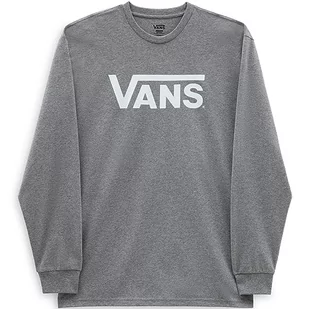 Vans Męska koszulka z długim rękawem Vans Classic Ls, szara (Athotic Heather/Poseidon), L, Szary wrzosowo-biały, M - Koszulki męskie - miniaturka - grafika 1
