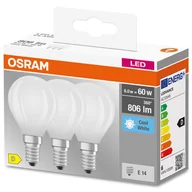 Żarówki LED - 3PAK Żarówka LED E14 P45 5,5W = 60W 806lm 4000K Neutralna 300° Filament OSRAM BASE - miniaturka - grafika 1