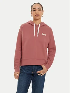 Lee Bluza Essential 112355152 Różowy Relaxed Fit - Bluzy damskie - miniaturka - grafika 1
