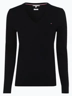 Swetry damskie - Tommy Hilfiger Sweter damski Kobiety Bawełna niebieski jednolity, S - miniaturka - grafika 1