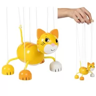 Prace ręczne dla dzieci - Drewniana marionetka kotek na sznurkach Goki - miniaturka - grafika 1