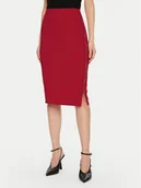 Spódnice - Rinascimento Spódnica ołówkowa CFC0121919003 Czerwony Regular Fit - miniaturka - grafika 1