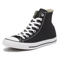 Sneakersy damskie - Converse All Star Hi Canvas Monochromatyczne czarne sneakersy, czarny, 37 eu - miniaturka - grafika 1