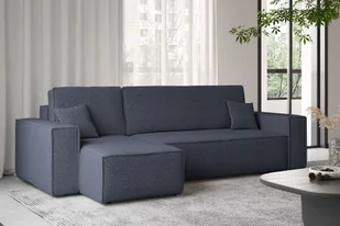 Sofa w kształcie L Best narożnik tkanina Abriamo ciemnoniebieski lewy - Narożniki - miniaturka - grafika 1