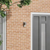 Lampy ogrodowe - vidaXL Lampa ścienna Srebrna Stal Nierdzewna IP44 - miniaturka - grafika 1