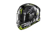 Kaski motocyklowe - SHARK Męski kask motocyklowy NC, czarny/żółty/szary, L - miniaturka - grafika 1