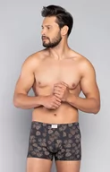 Majtki męskie - Pinus bokserki męskie, Kolor szary-wzór, Rozmiar S, Italian Fashion - Intymna - miniaturka - grafika 1