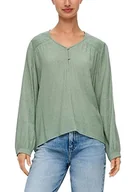 Bluzki damskie - s.Oliver damska bluzka z długim rękawem, zielona, rozmiar 42, zielony, 42 - miniaturka - grafika 1