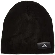 Czapki damskie - adidas Czapka Ess Beanie, Czarny, M - miniaturka - grafika 1