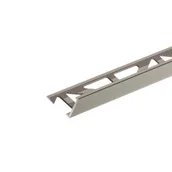 Listwy i profile - Cezar Profil aluminiowy do glazury narożny szampan matowy 12,5x1x2,5 m - miniaturka - grafika 1