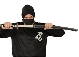 PARTY WORLD Miecz Ninja w pokrowcu MIECZ/3496-G - Dodatki do strojów karnawałowych - miniaturka - grafika 1