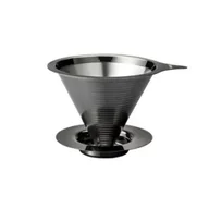 Zaparzacze i kawiarki - Hario Double Mesh Metal Dripper Metalowy dripper z filtrem grafitowy - miniaturka - grafika 1