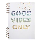 Notesy i bloczki - incood. Kołonotes A5/80K w kratkę Good Vibes Only - miniaturka - grafika 1